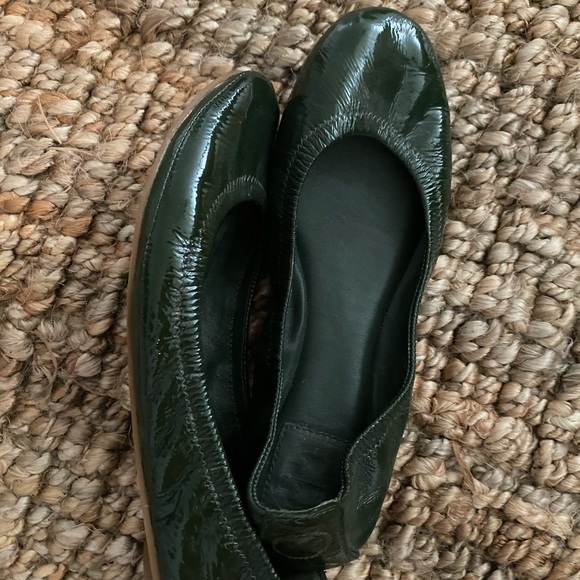 Tory Burch Eddie Ballet Flat in Dark Green - Picture 3 of 4